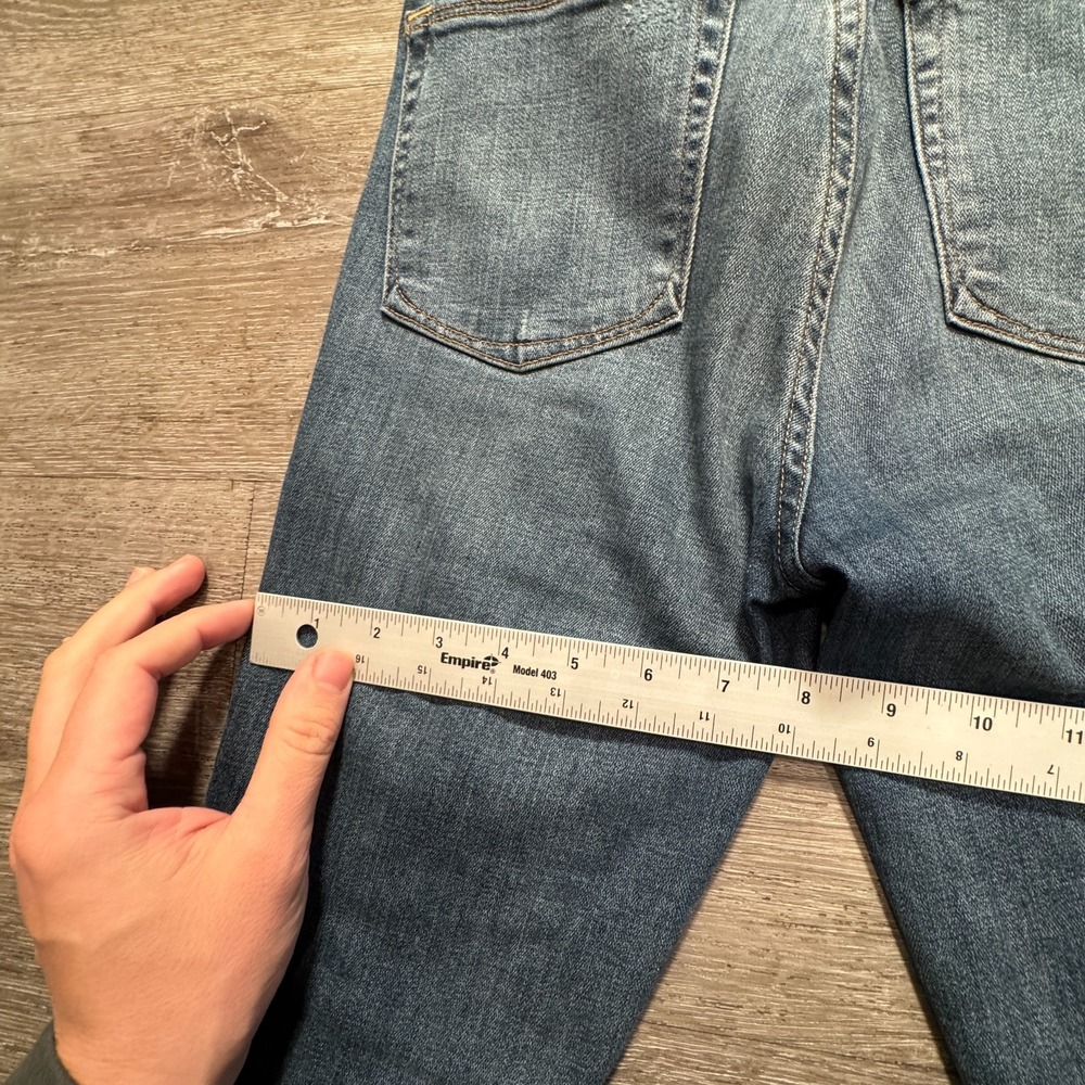 Good American Jeans Womens 0 25 Blue Denim Good Waist 24x28 Distressed Casual - Picture 9 of 12